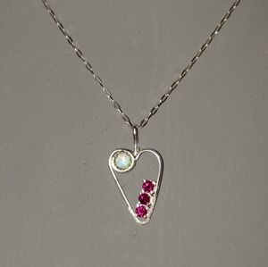 Handmade Sterling Silver Heart Necklace
